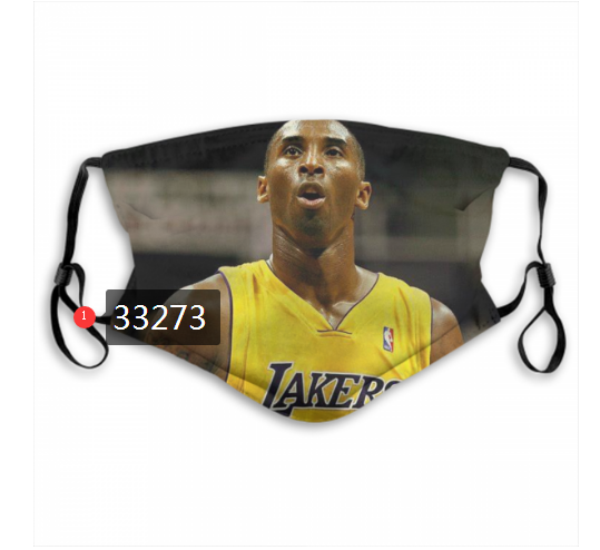 2021 NBA Los Angeles Lakers #24 kobe bryant 33273 Dust mask with filter